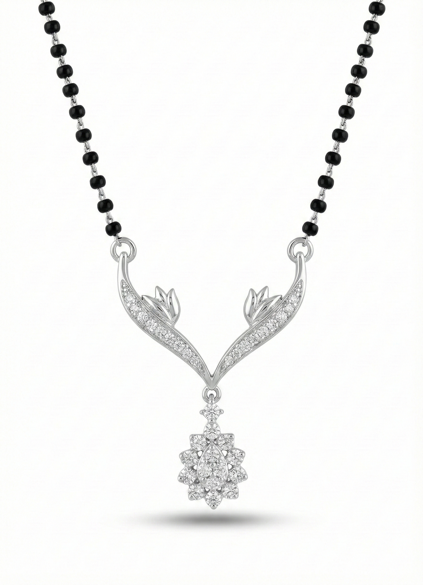The Sterling Tulip Blossom Mangalsutra