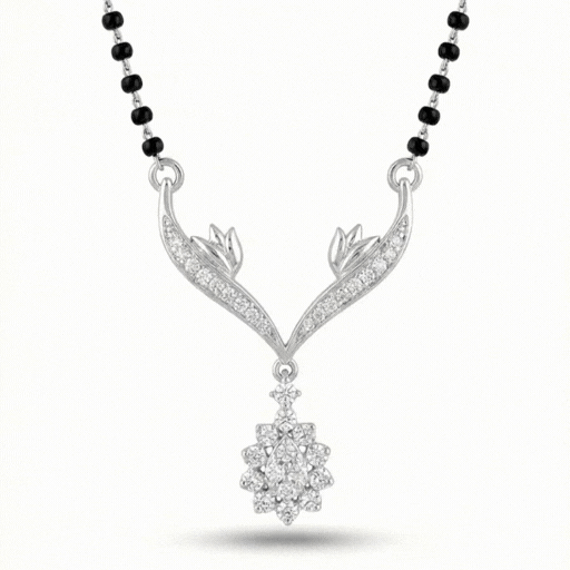 The Sterling Tulip Blossom Mangalsutra